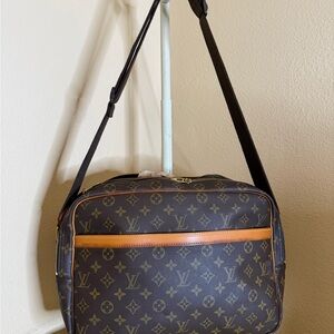 Louis Vuitton Monogram Messenger Bag in Brown and Tan